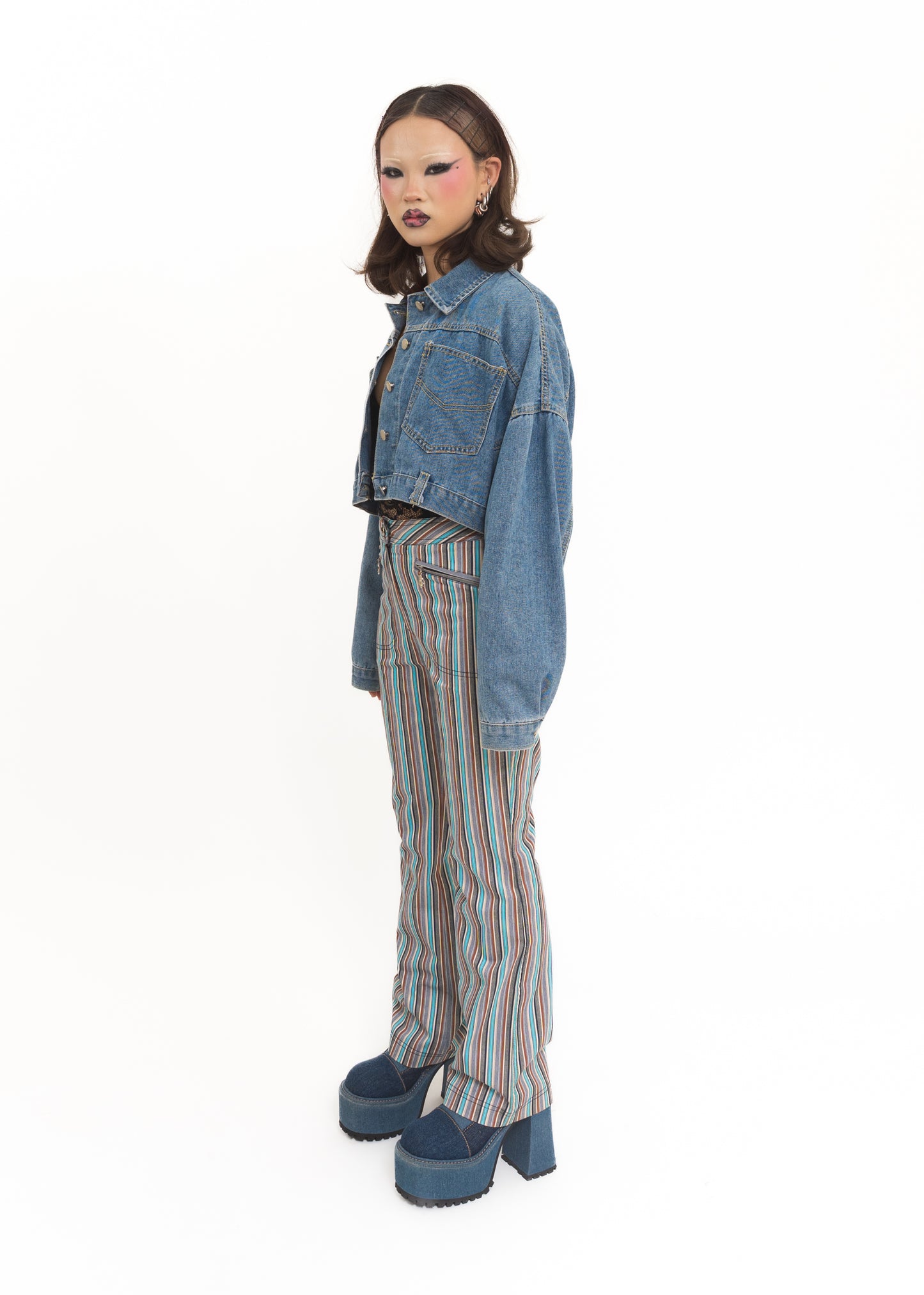 Deconstructed denim jacket
