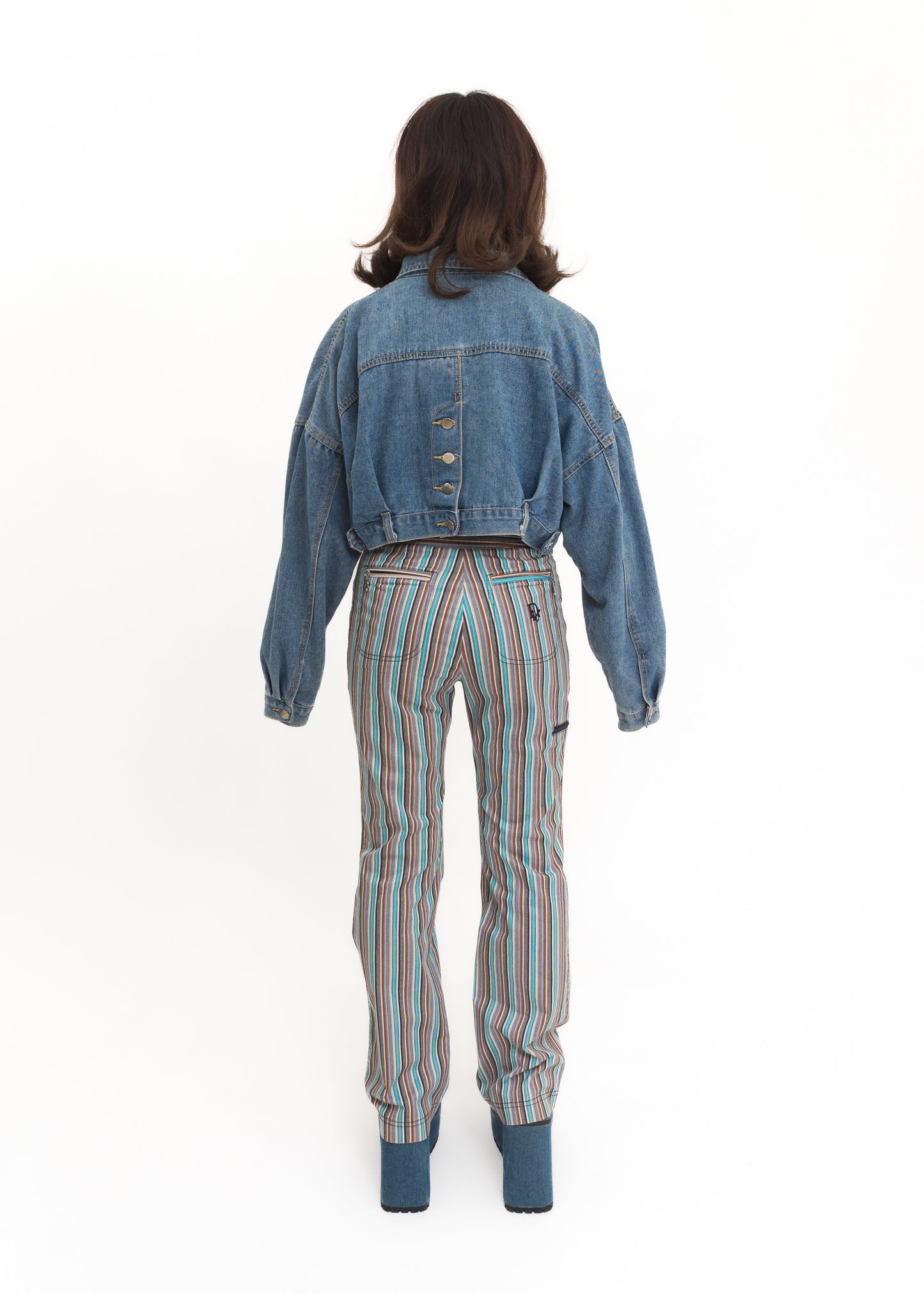 Deconstructed denim jacket