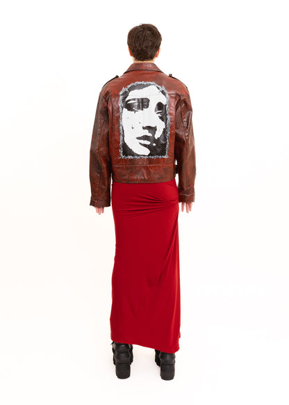 Hand-painted leather jacket #1