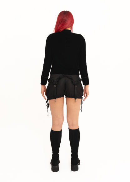 Velvet military style jacket