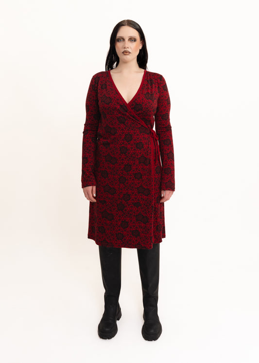 Merino wrap dress