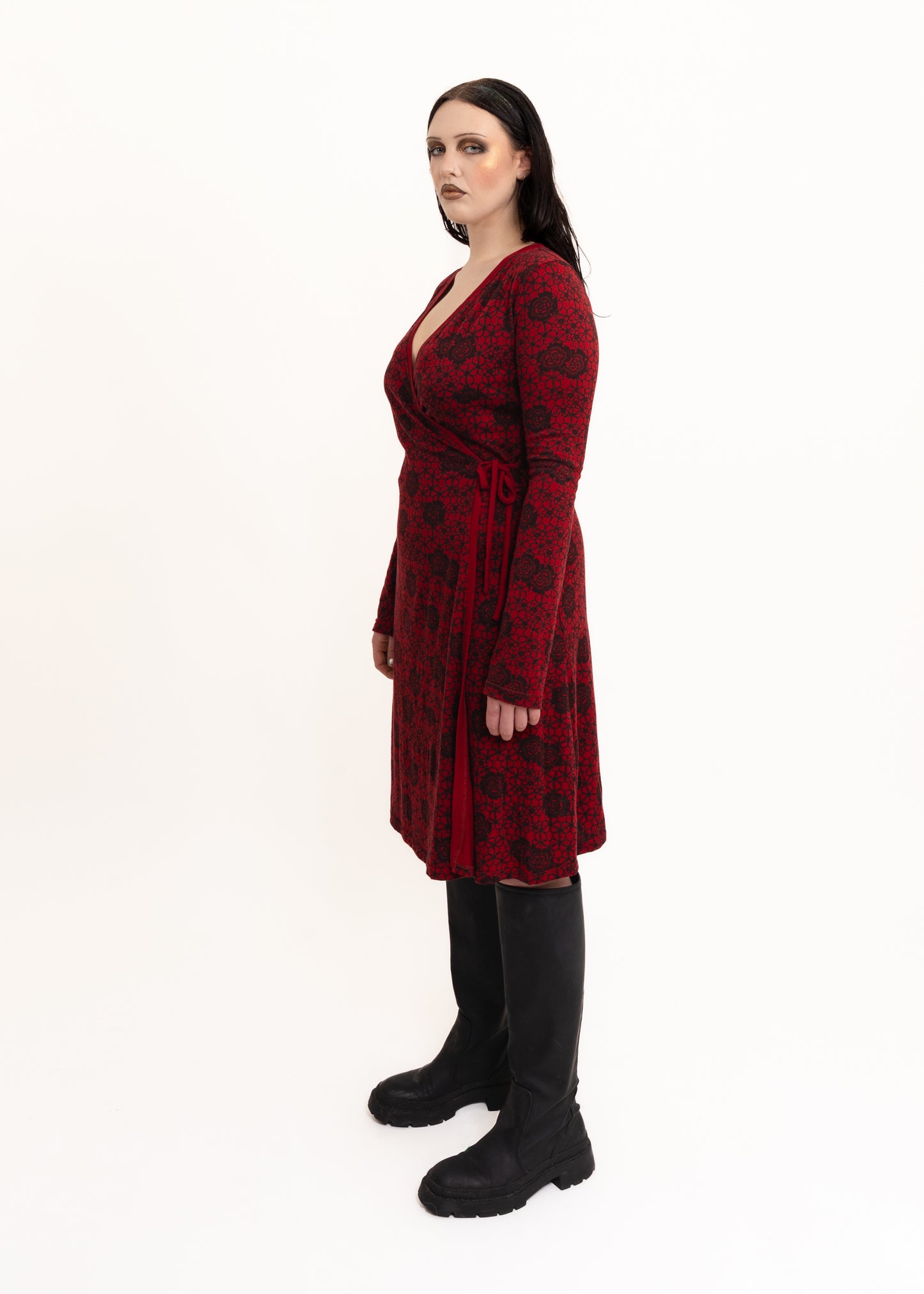 Merino wrap dress