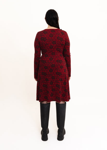 Merino wrap dress