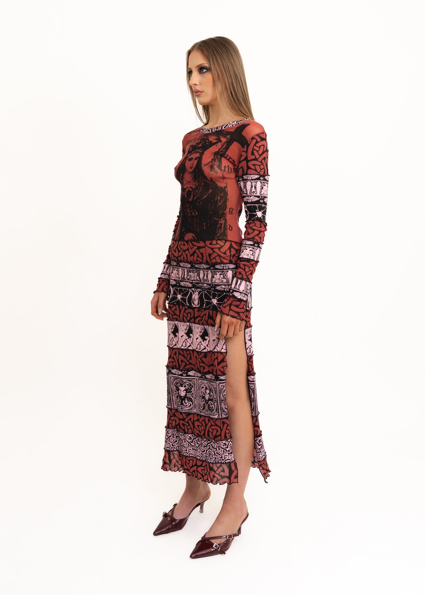 Hail Mary mesh maxi dress