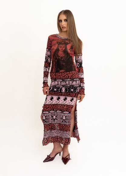 Hail Mary mesh maxi dress
