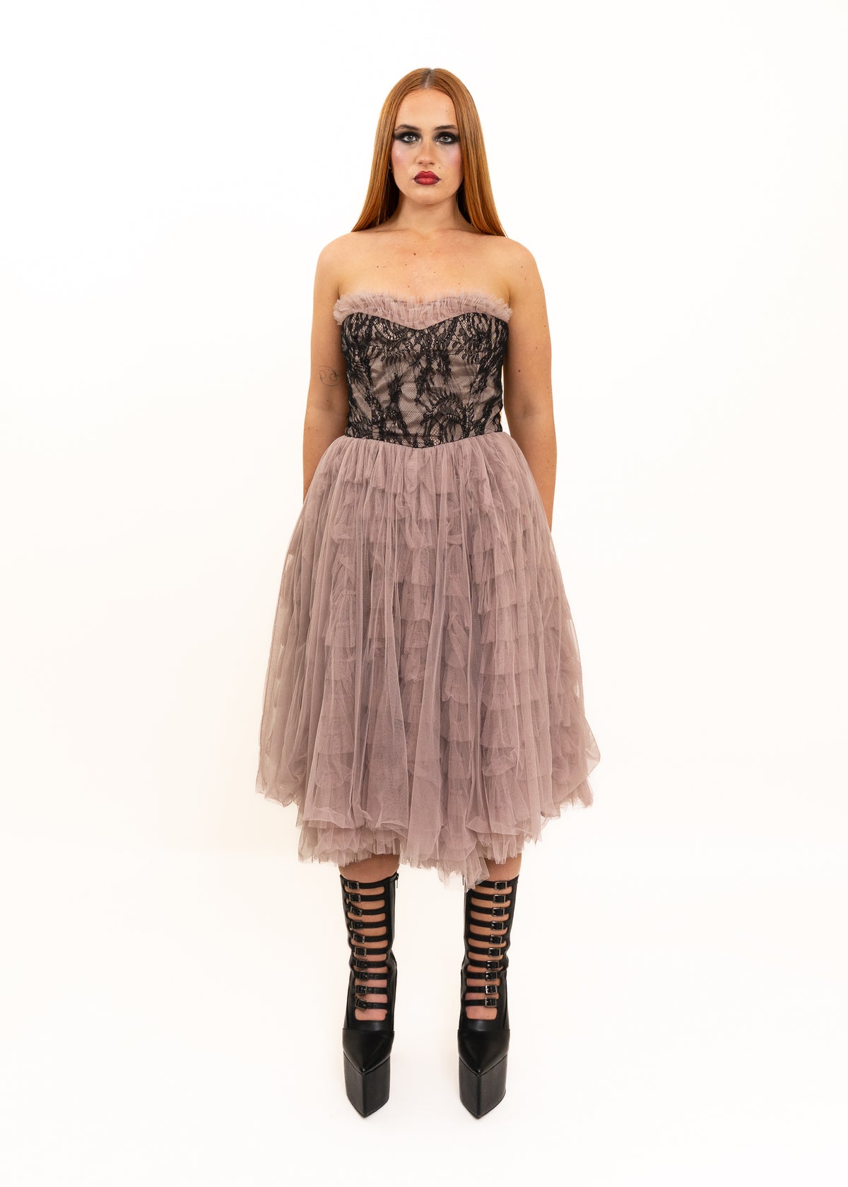 Carrie Bradshaw fantasy tulle ruffle dress