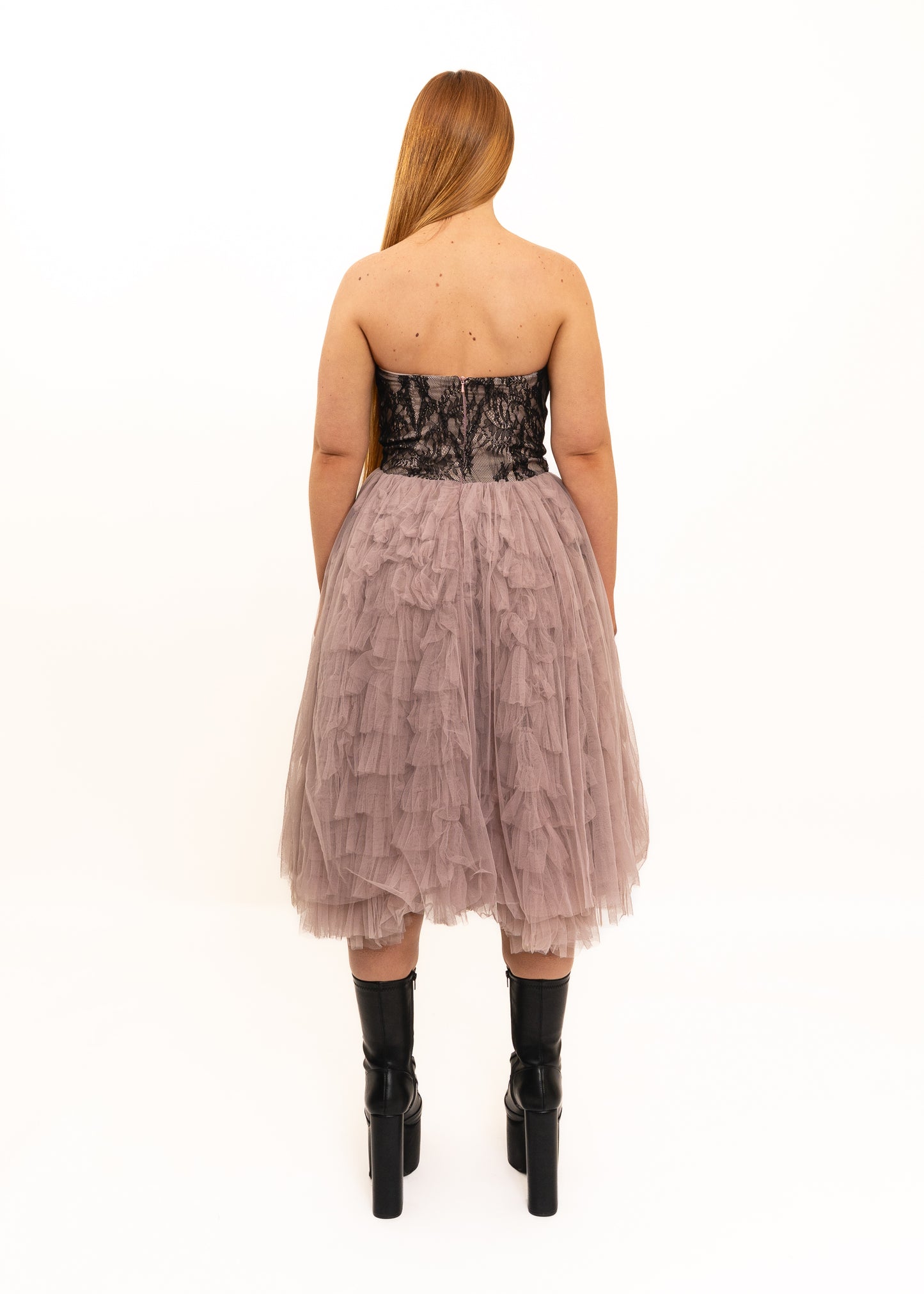 Carrie Bradshaw fantasy tulle ruffle dress