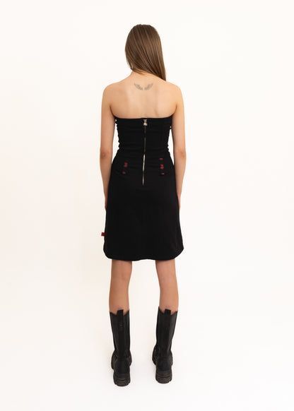 Lace up corset dress