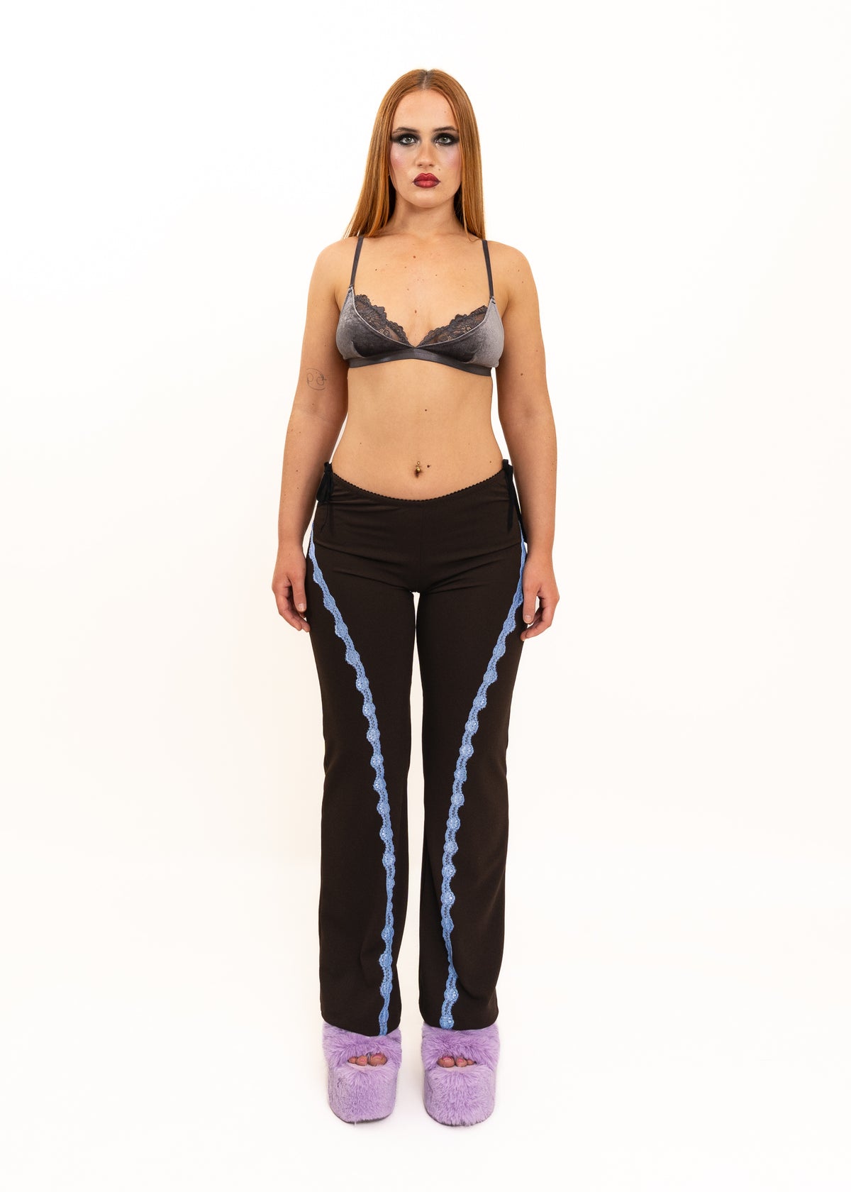Tie Up Cut Out Pants