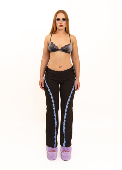 Tie Up Cut Out Pants