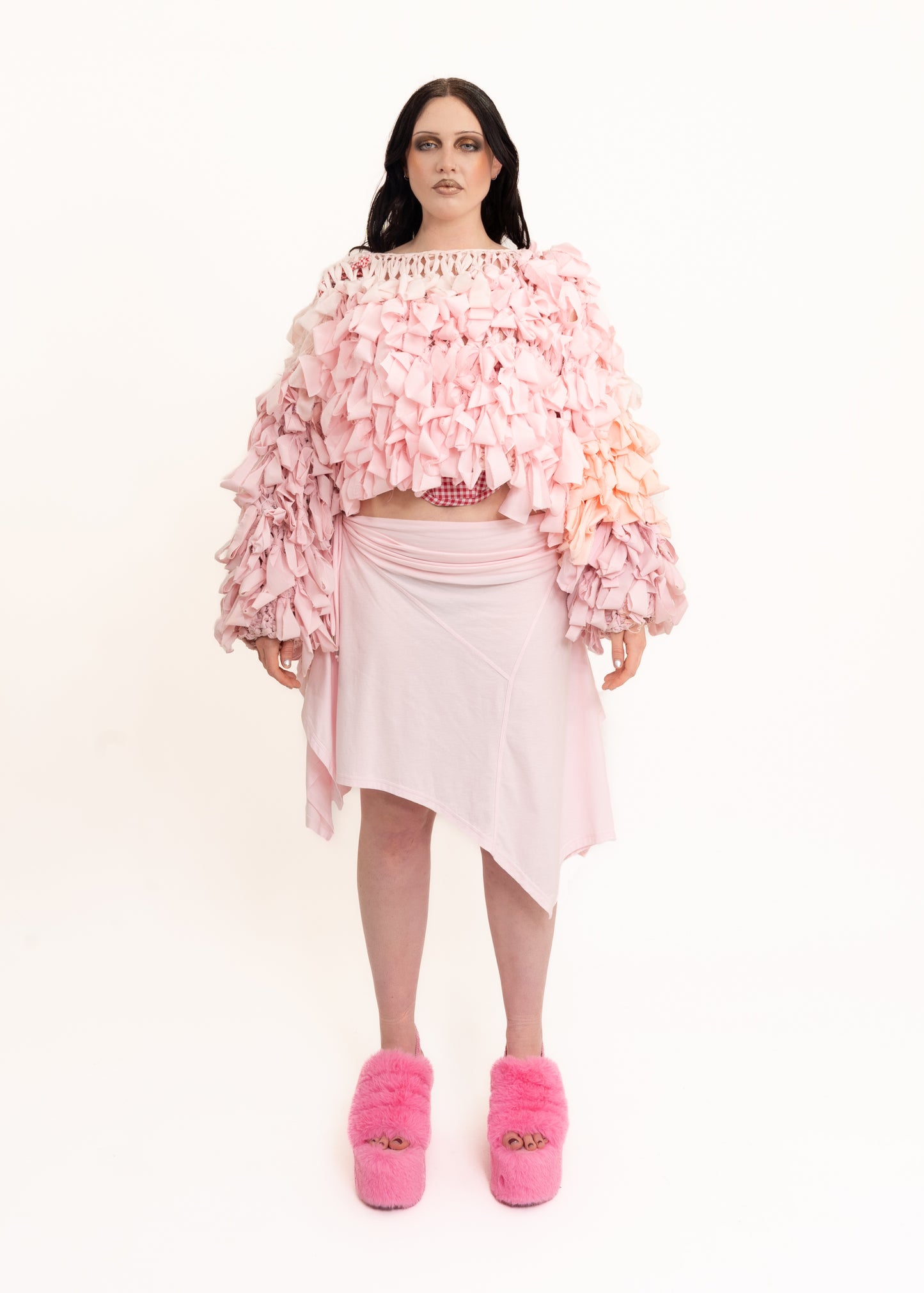 Rag knit jumper