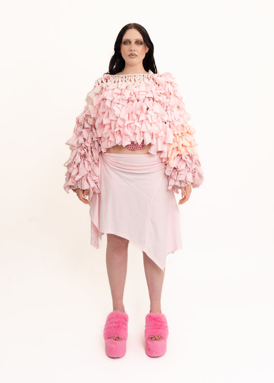 Rag knit jumper