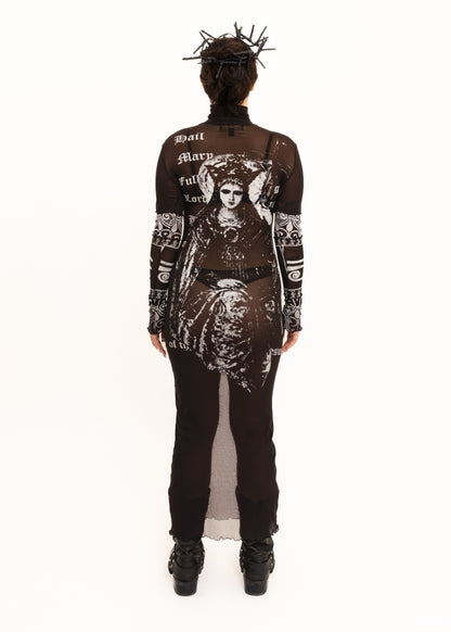 Hail Mary mesh midi dress