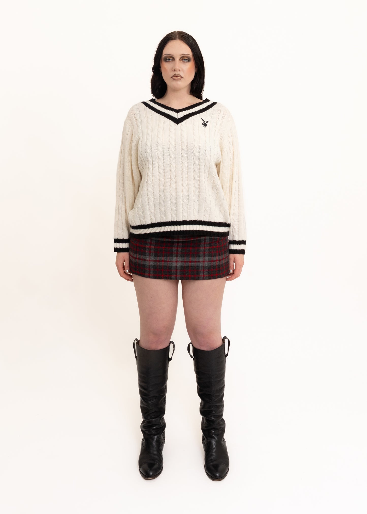 Playboy cable knit jumper