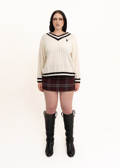 Playboy cable knit jumper
