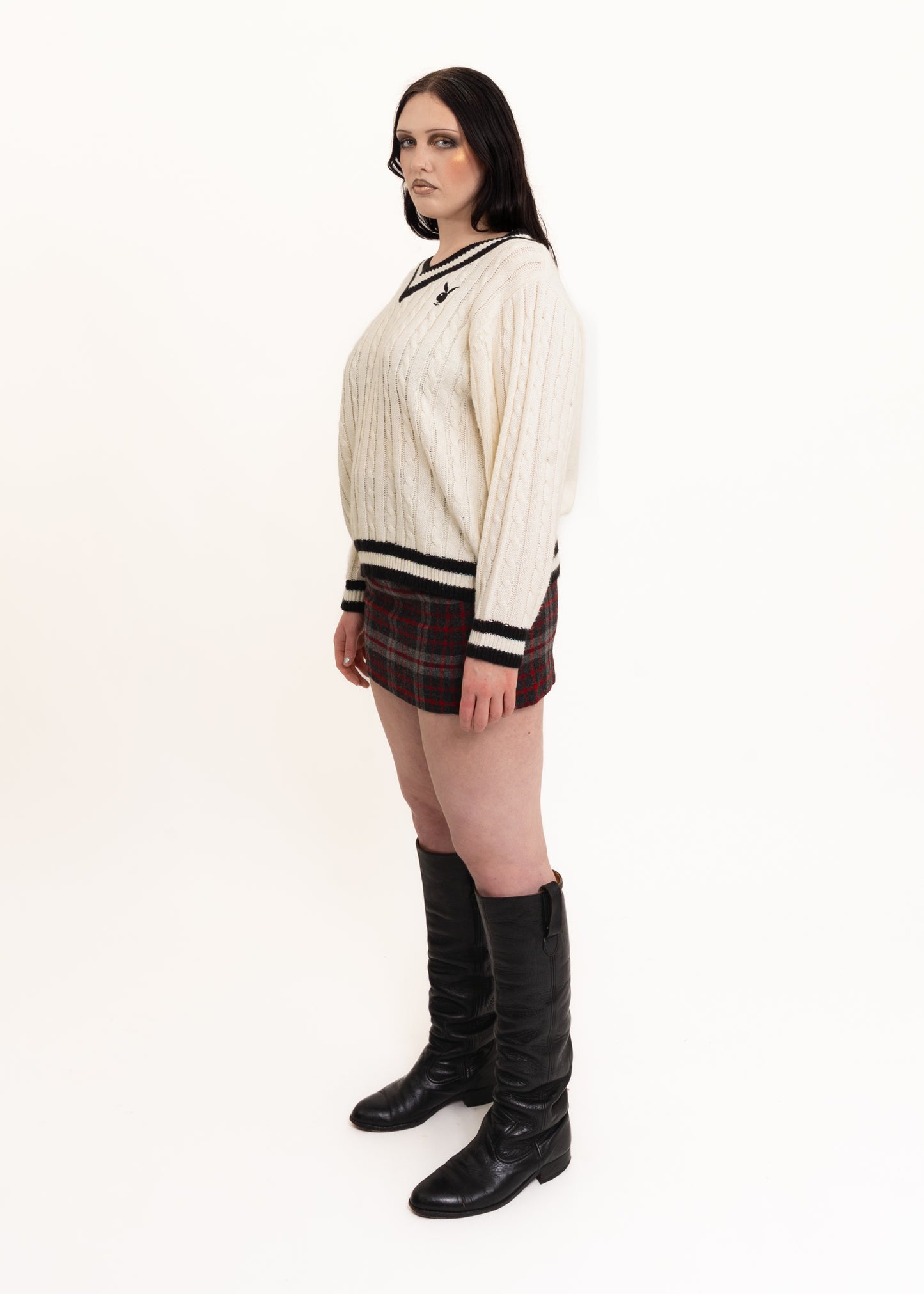 Playboy cable knit jumper