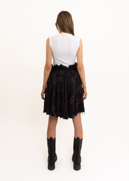 Studded bow graphic tank top
