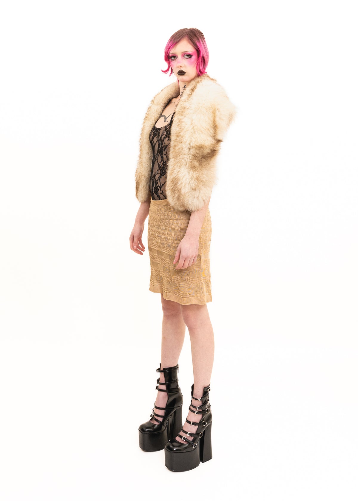 Arctic Fox Fur Stole/ Shawl