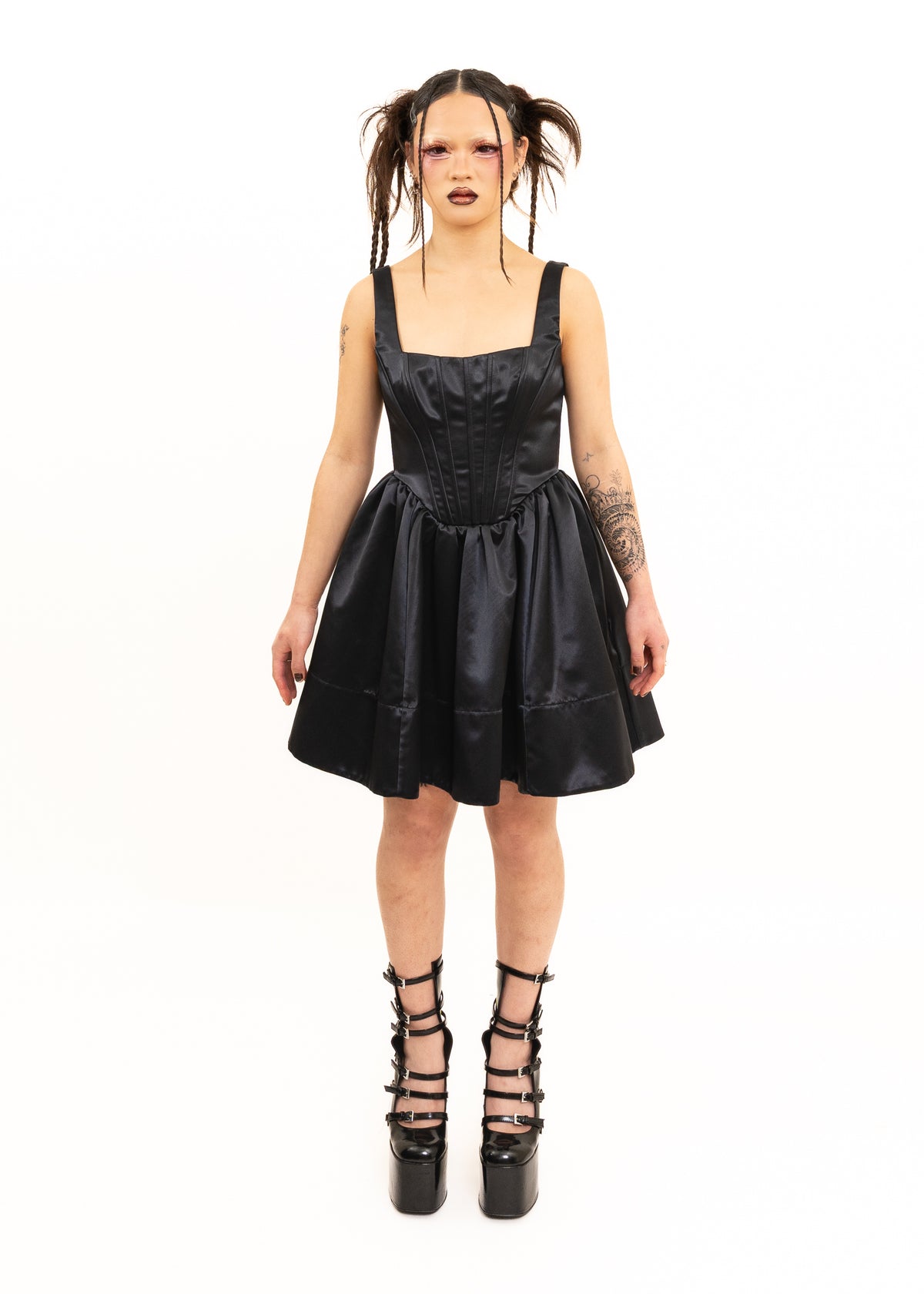 Satin corset dress