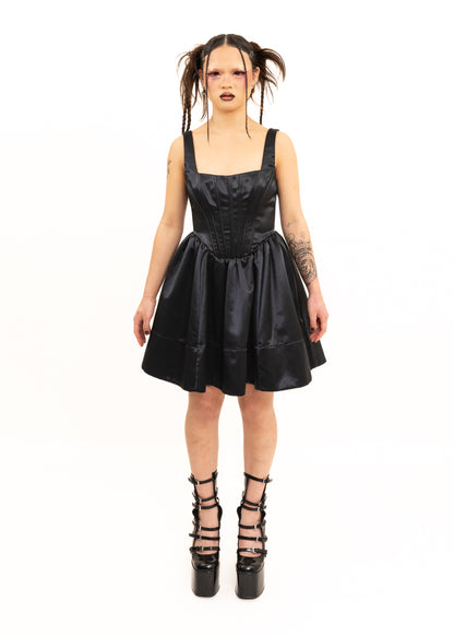 Satin corset dress