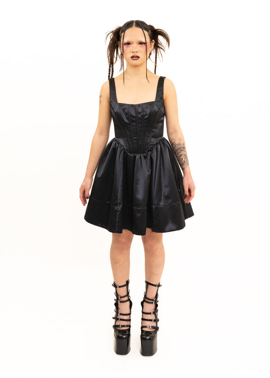 Satin corset dress