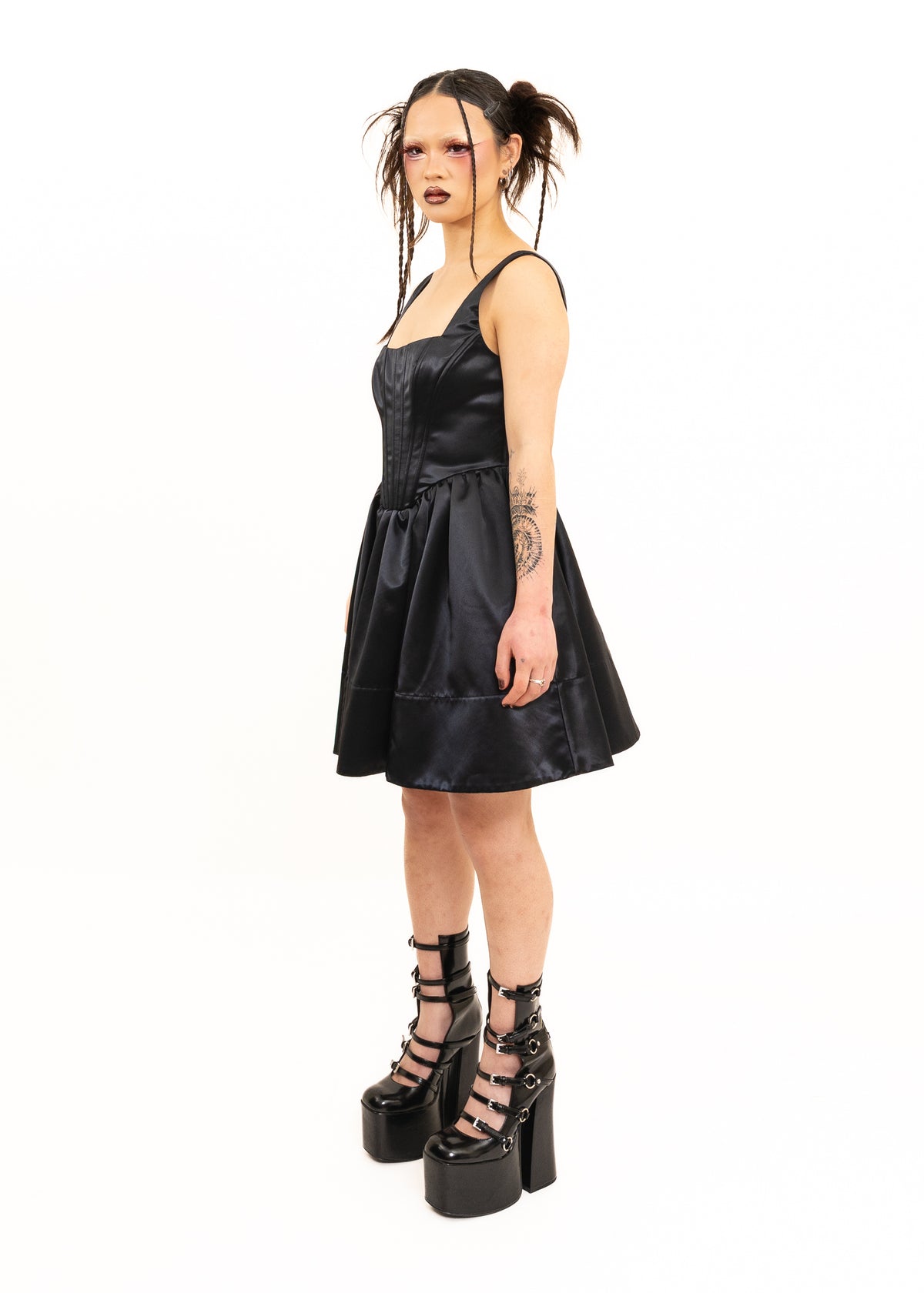 Satin corset dress