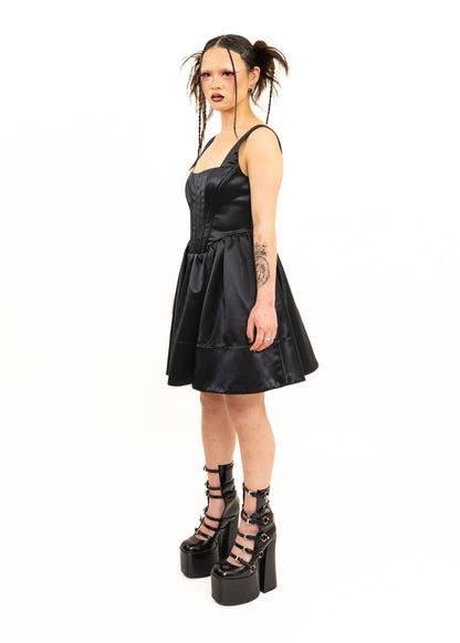 Satin corset dress