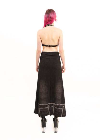Puncture Spiked Leather Bikini Top