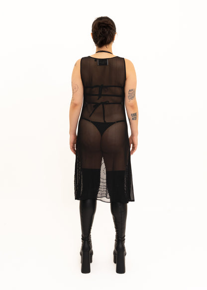 Christopher Kane x Topshop collaboration eyelet detailed mesh dress