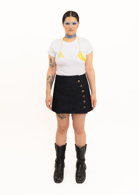 XL Fourth Collar- blue tartan