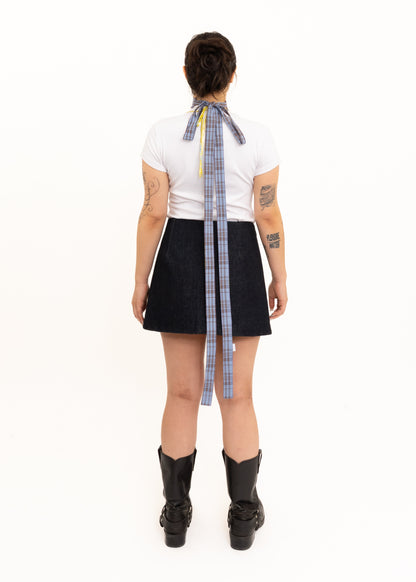 XL Fourth Collar- blue tartan