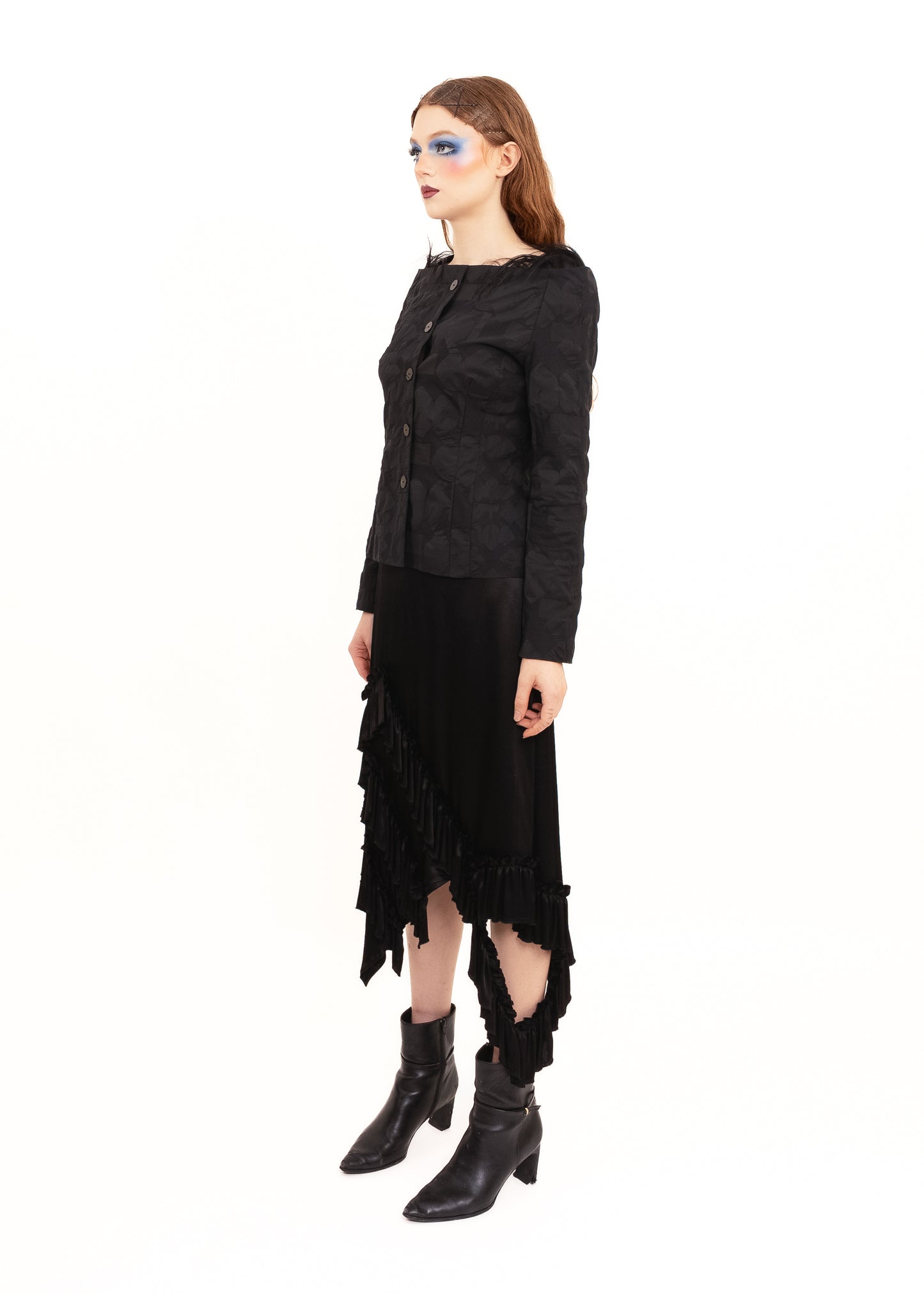 Hair trimmed long sleeve top