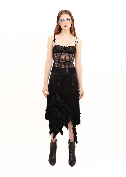 "Love' lace boned bustier/ corset