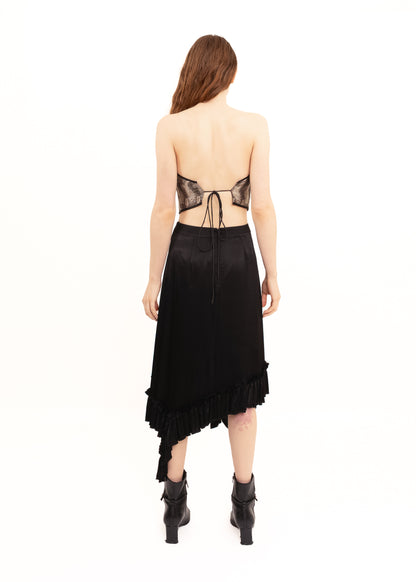 Silk brocade bustier