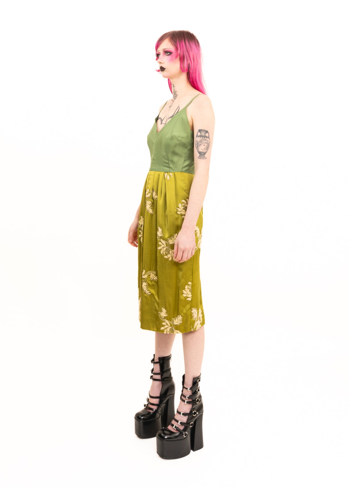 Beaded silk dress