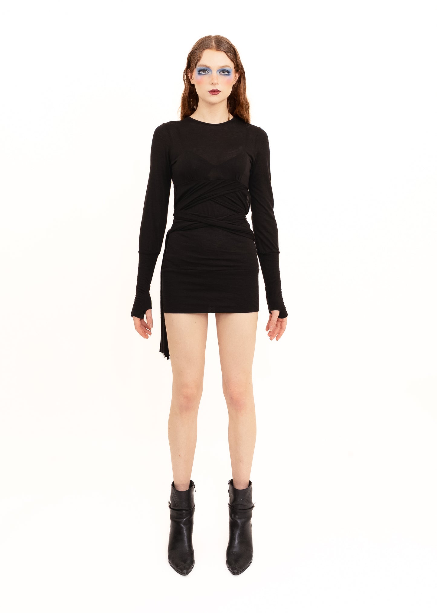 Merino subversive wrap dress