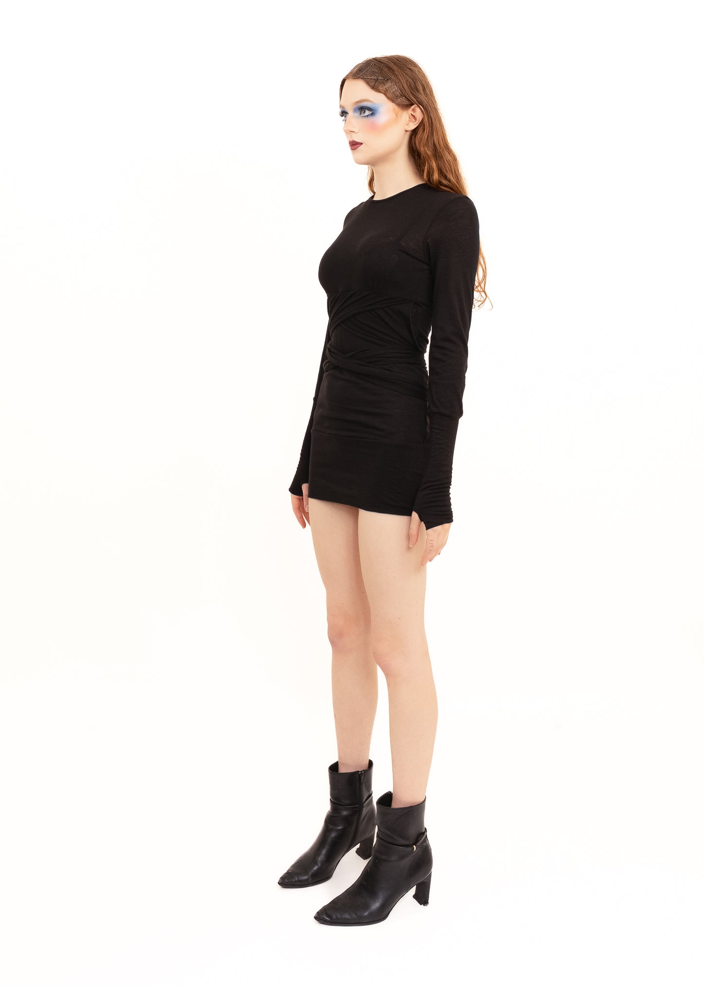 Merino subversive wrap dress
