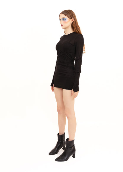 Merino subversive wrap dress
