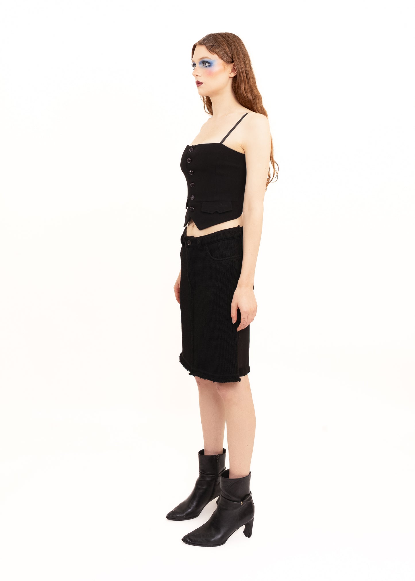 AD2005 sheer back pencil skirt