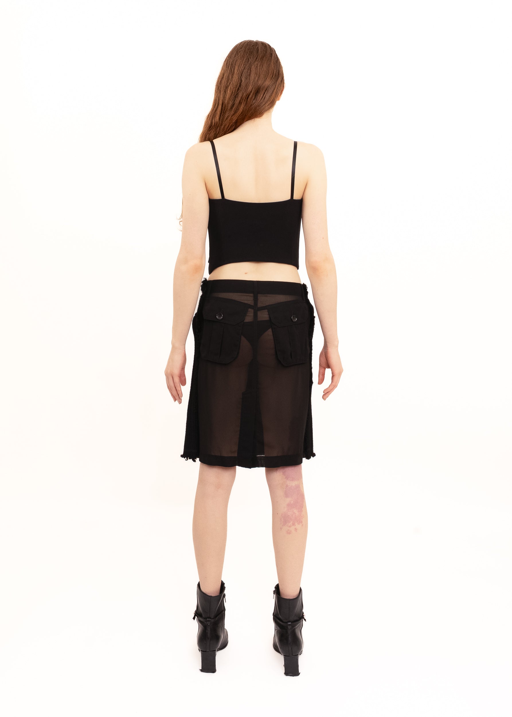 AD2005 sheer back pencil skirt – Bizarre Bazaar