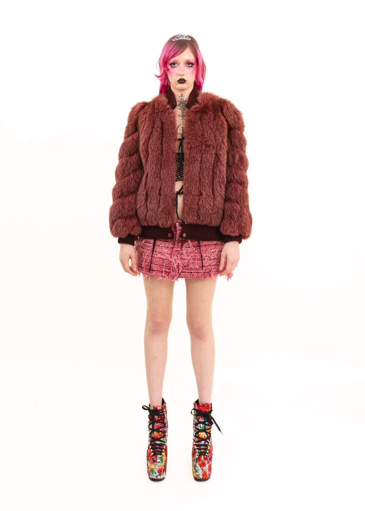 Japanese vintage fox fur jacket