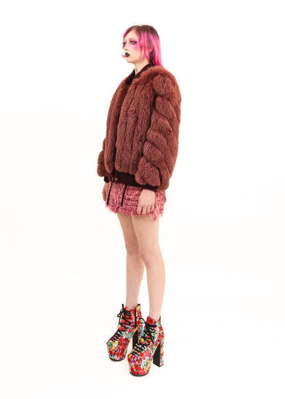 Japanese vintage fox fur jacket