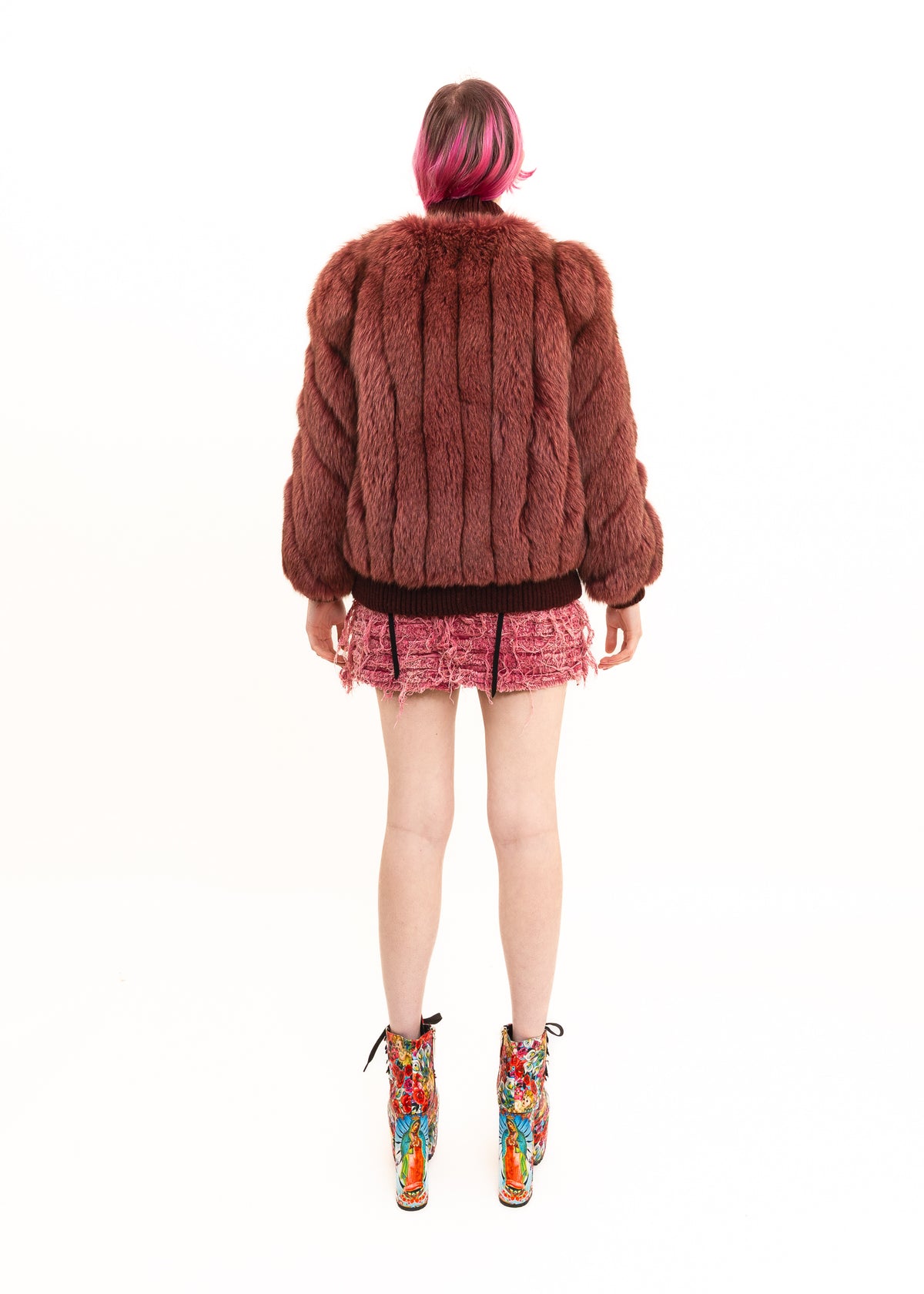 Japanese vintage fox fur jacket