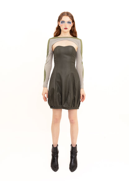 Bustier bubble dress
