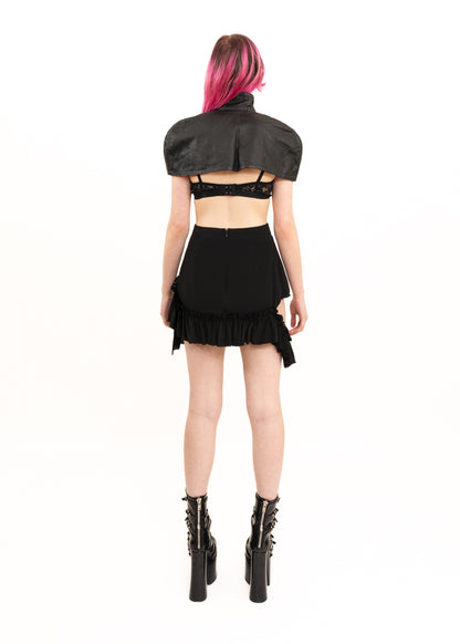Leather Capelet- Runway Sample 1 of 2