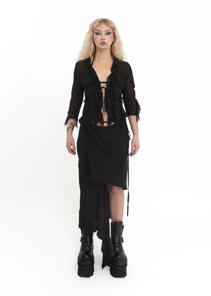 Silk Ruffle Blouse *Archive*