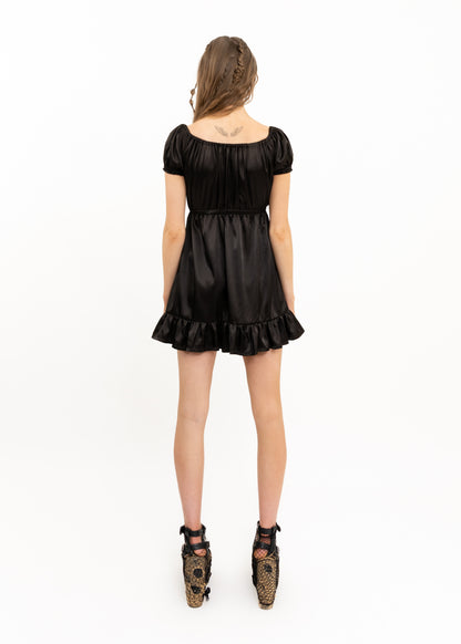 Satin babydoll dress