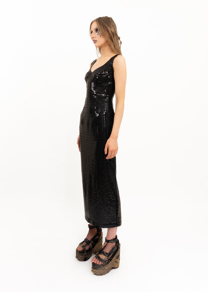 Vintage sequinned evening dress