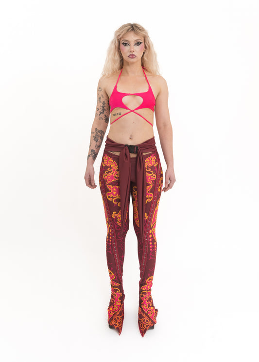 Runway sample cut out panelled pants