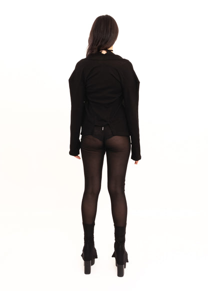 Zero waste merino bolero